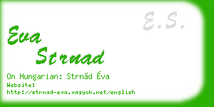 eva strnad business card